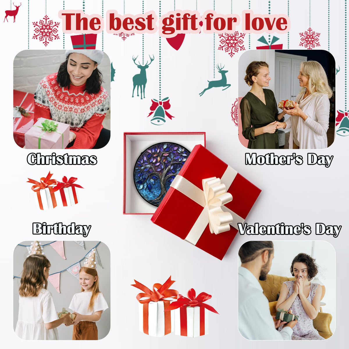 DASTOLL gift-ready stained glass decor suitable for holidays and occasions.