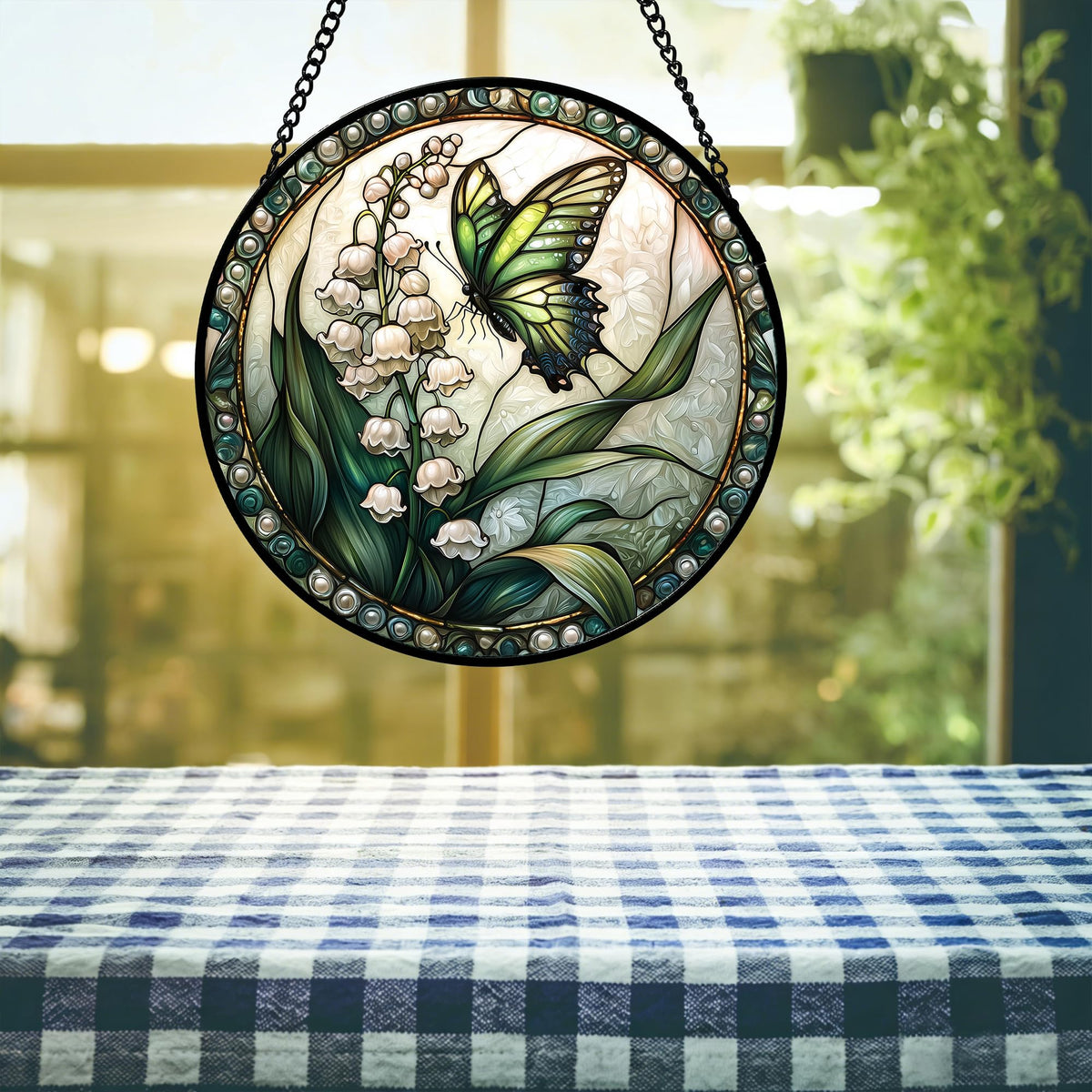 DASTOLL gift-ready stained glass suncatcher for Christmas or special occasions