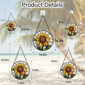 DASTOLL holiday decor sunflower suncatcher brightens Christmas setups