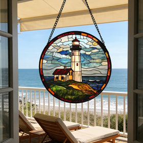 DASTOLL home decor glass art brightens any space with colorful light.