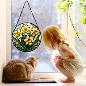 DASTOLL indoor window art ornament adds color to daily room views