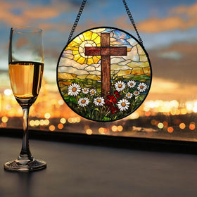DASTOLL intricate art sun catcher enhances decor with detailed patterns