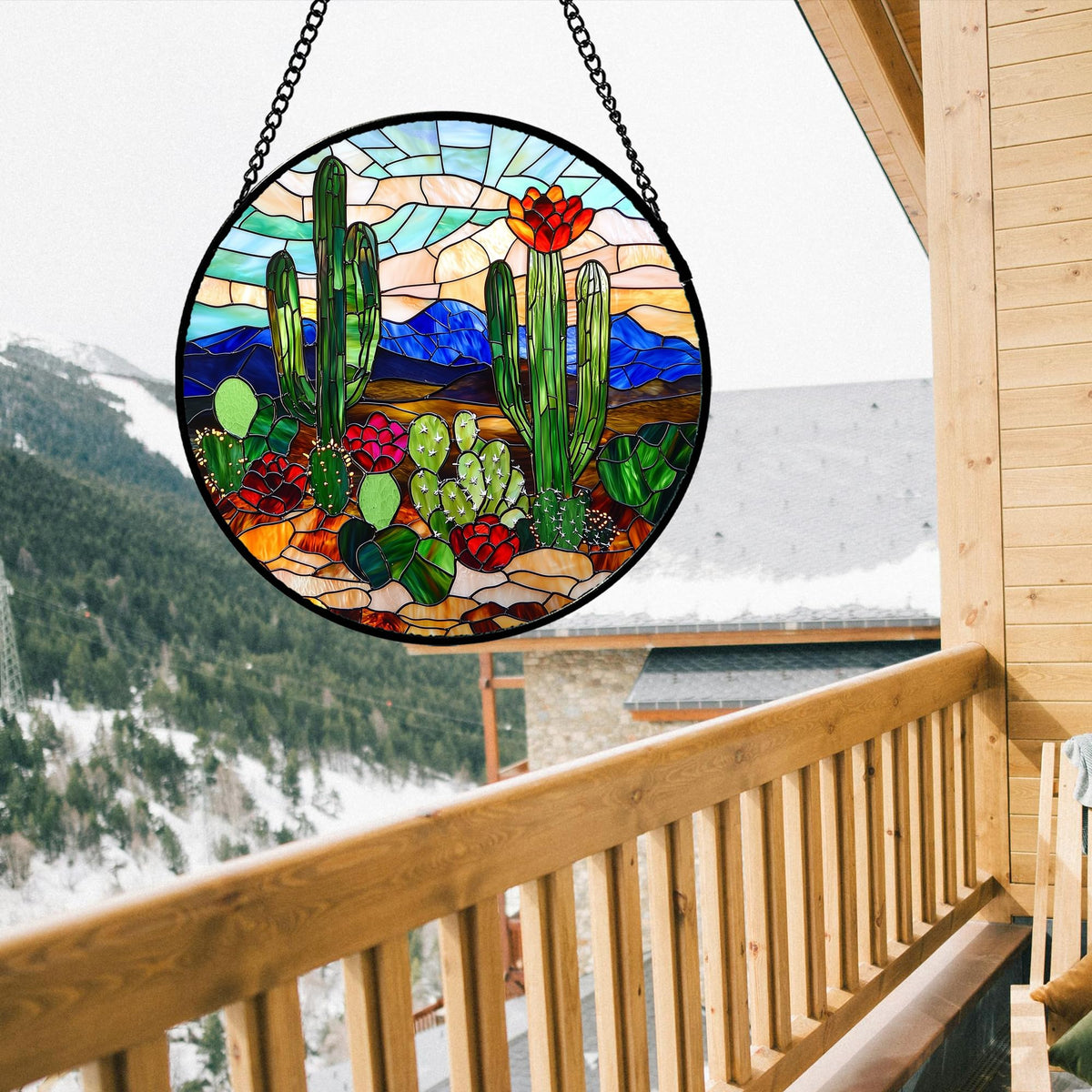 DASTOLL metal frame and chain for easy window hanging and decor