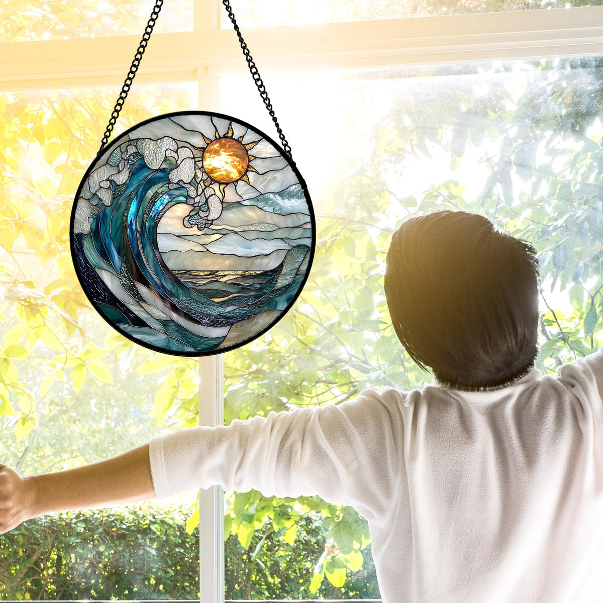 DASTOLL Metal chain hanging kit enables quick, secure window installation