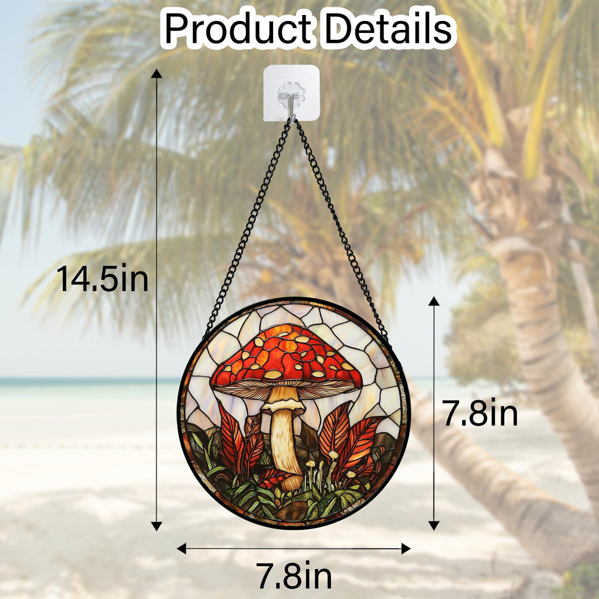 DASTOLL mothers day suncatcher mushroom red adds thoughtful charm