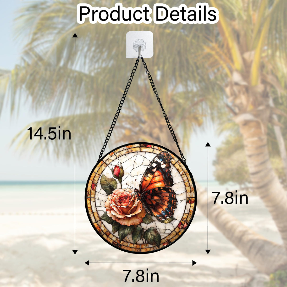 DASTOLL durable metal frame and chain support long-lasting color and shine.