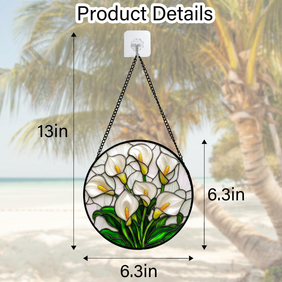 DASTOLL porch window suncatcher brightens entryways with color.