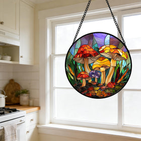 DASTOLL ready-to-hang suncatcher with chain simplifies installation.