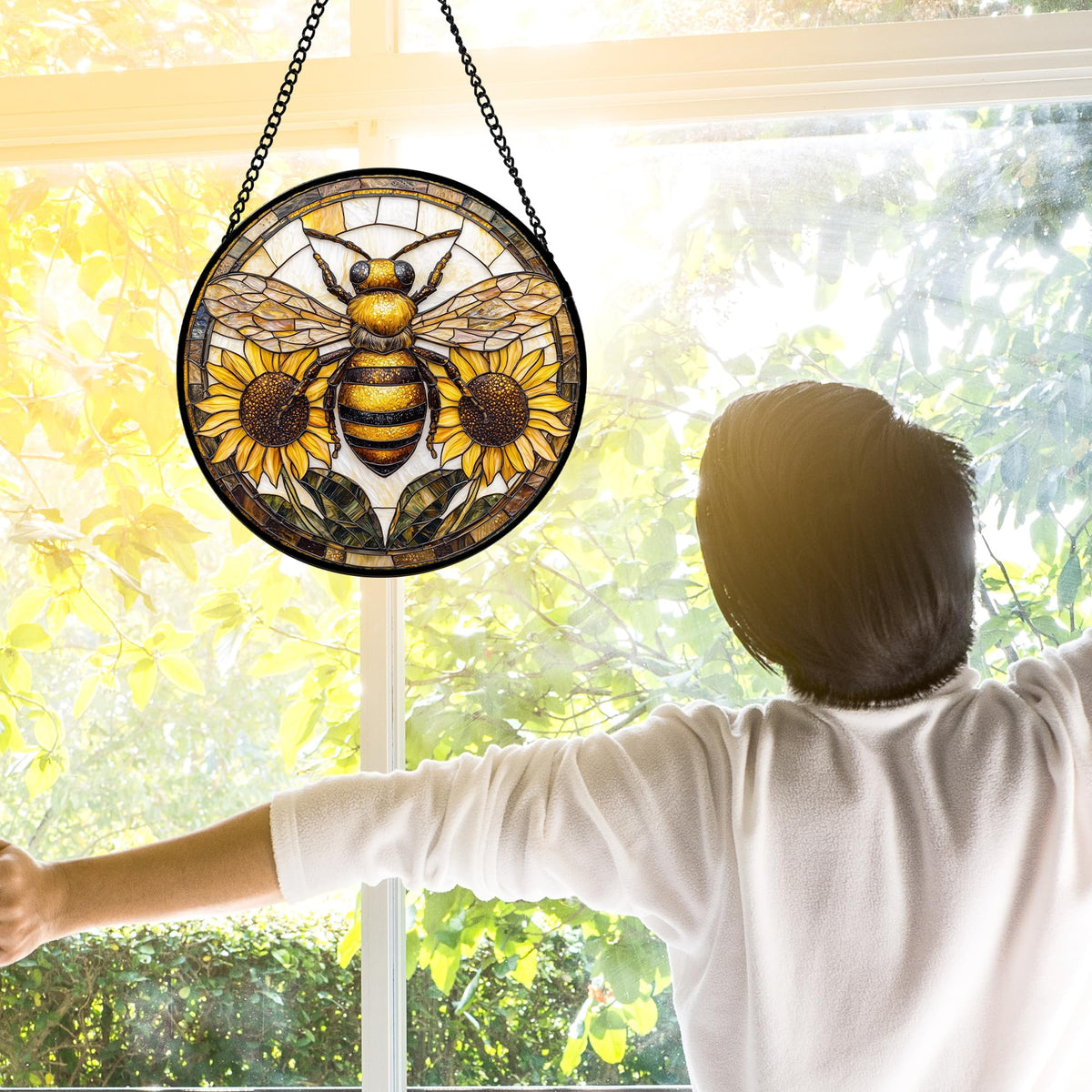DASTOLL suncatcher adds color to windows, doors, or walls.