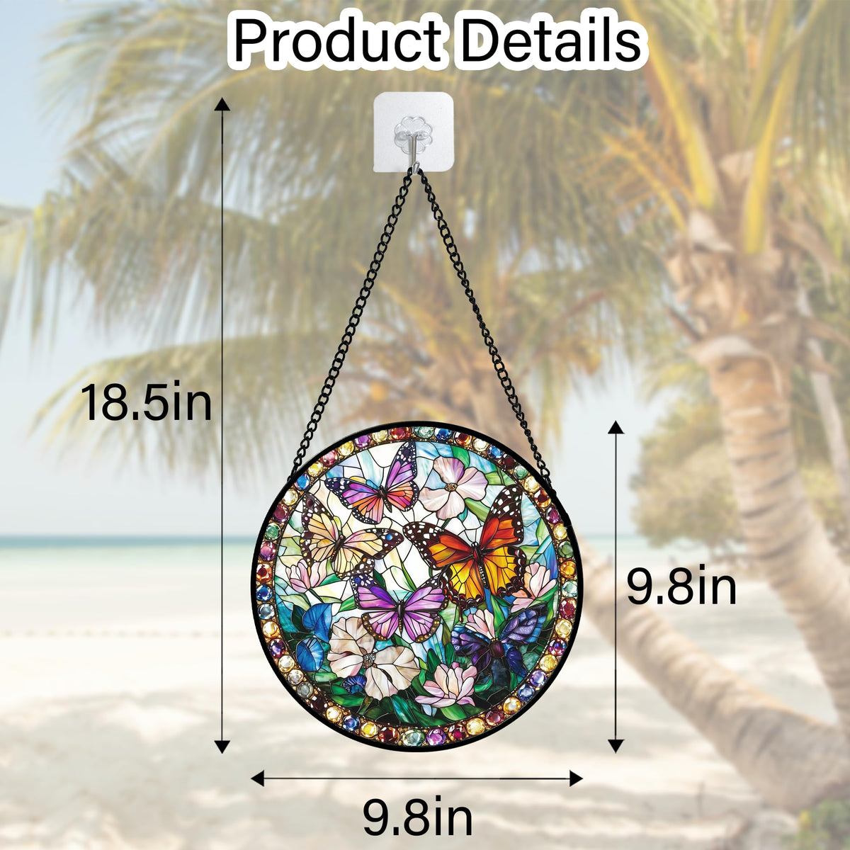 DASTOLL home decor suncatcher brightens interiors with butterfly motif