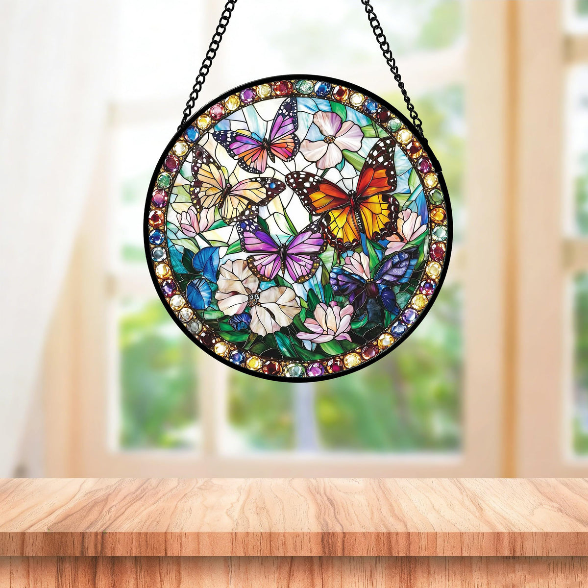 DASTOLL metal chain hanging for easy window or door display