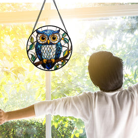 DASTOLL stained glass ornament enhances rooms with cheerful light