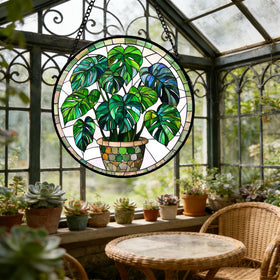 DASTOLL stained glass suncatcher makes a thoughtful gift for neighbors and family.