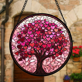 DASTOLL glass sun catcher catches sunlight and paints warm hues on walls