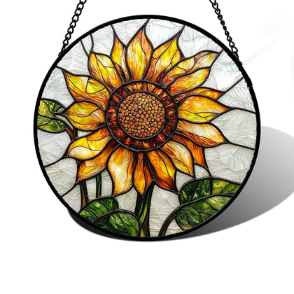DASTOLL sunflower suncatcher window hanging brightens living room with cheerful light