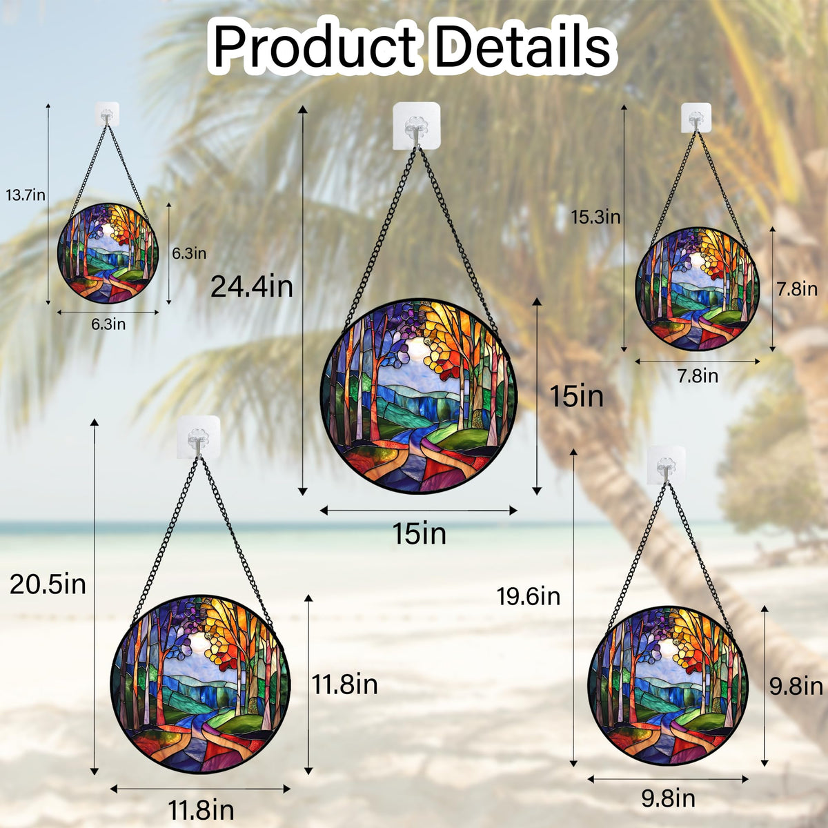 DASTOLL vibrant glass decor enhancing kitchen or living room color under sunlight