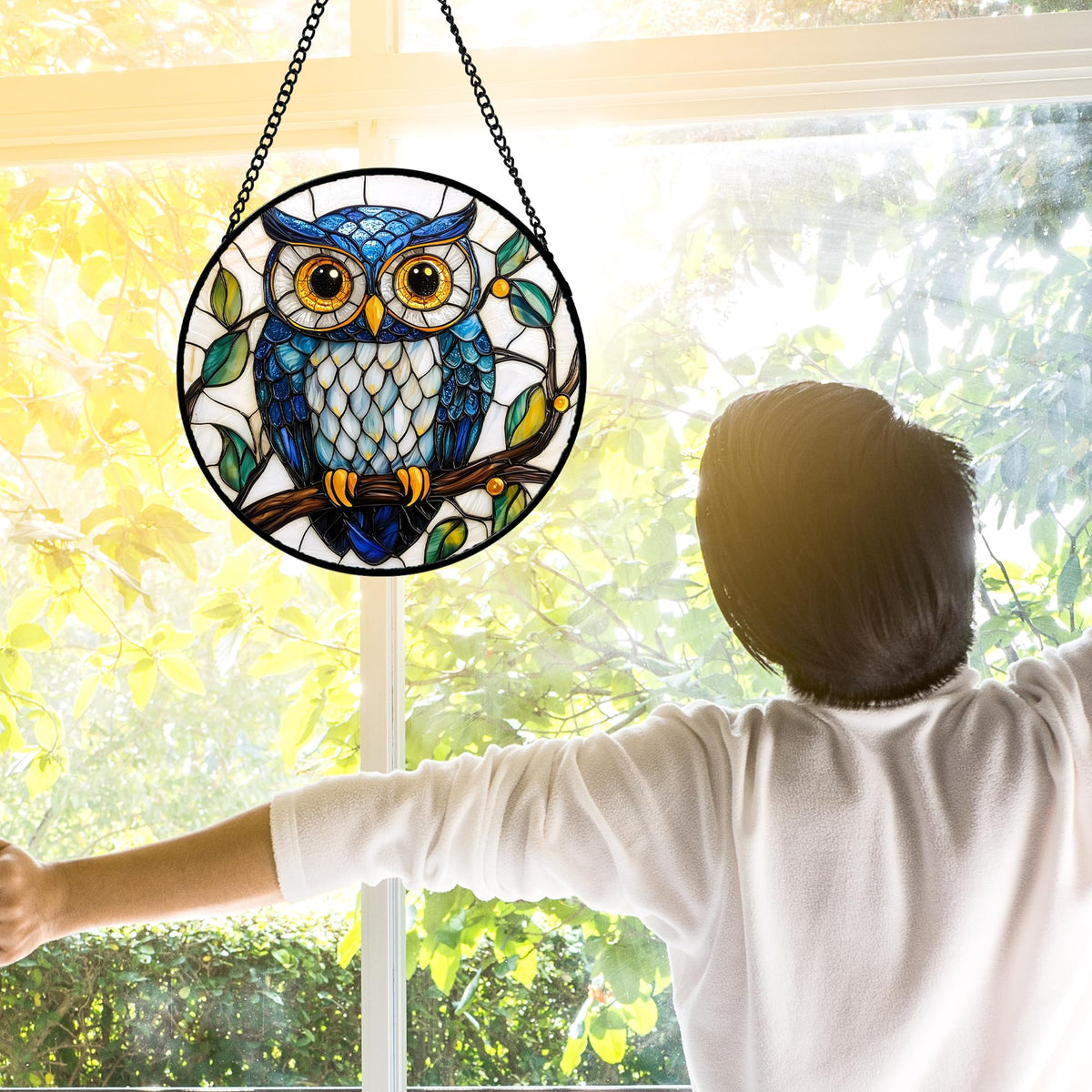 DASTOLL window decor with metal chain for easy hanging in any space