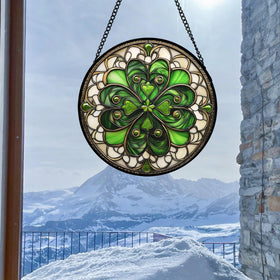 DASTOLL window hanging clover suncatcher ready to display on window or door