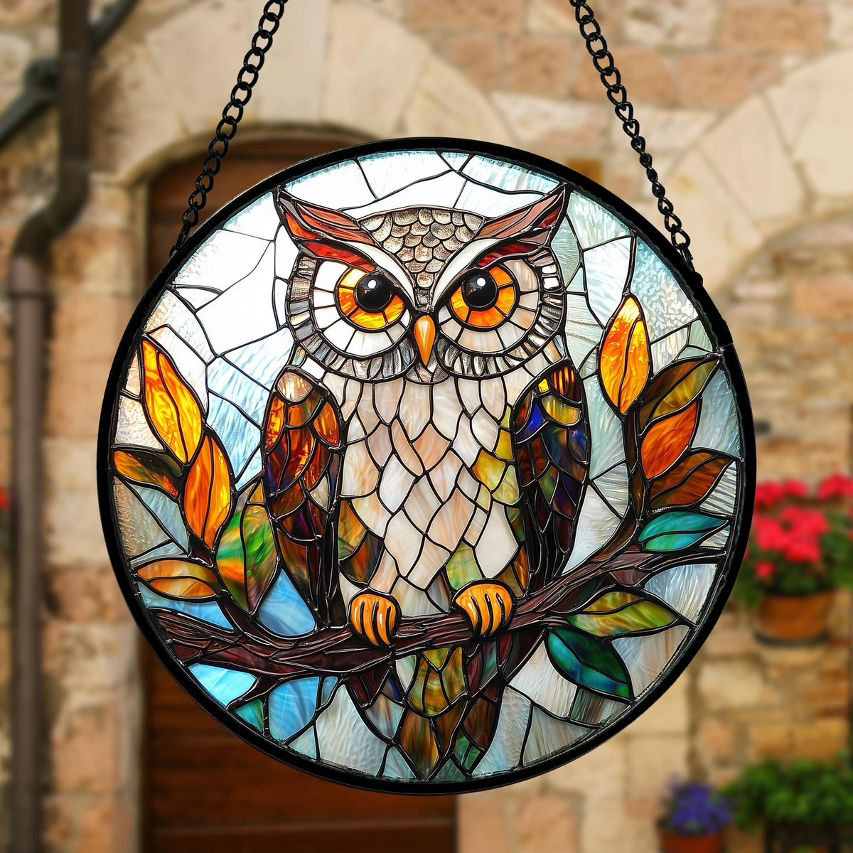 DASTOLL window hanging sun catcher with metal chain