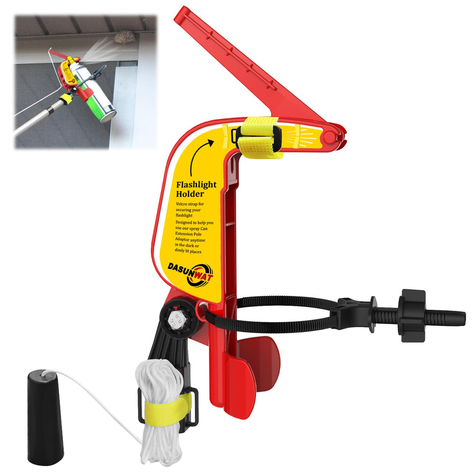 Dasunwat spray can extension pole adaptor enables long-range spraying for high reach