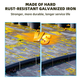 DaTpuik weed barrier anchors hold edging and barriers in place against wind.