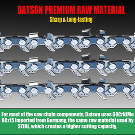 DatsenAAA packaging displays a 3-pack of 12-inch chains.