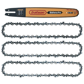 DatsenAAA 16-inch bar and S55 chain for Stihl MS170 and MS180C enhances cutting efficiency.