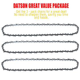 DatsenAAA 25in chain for Stihl 33RS-84 compatibility in tough wood.