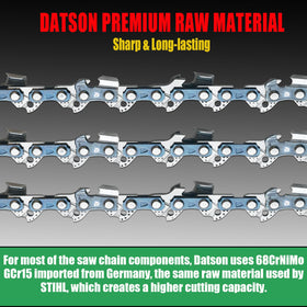 DatsenAAA chain rivets hardened for resilience and long life.