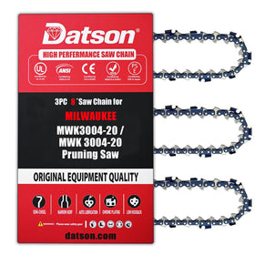 DatsenAAA 8-inch chain for Milwaukee 3004-20 delivers smooth pruning cuts.
