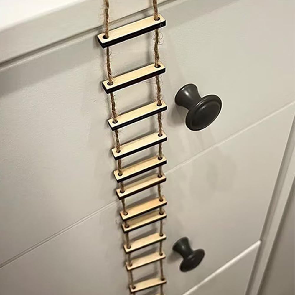 DAUCHVNY fairy garden gnome ladder setup adds magical detail to displays