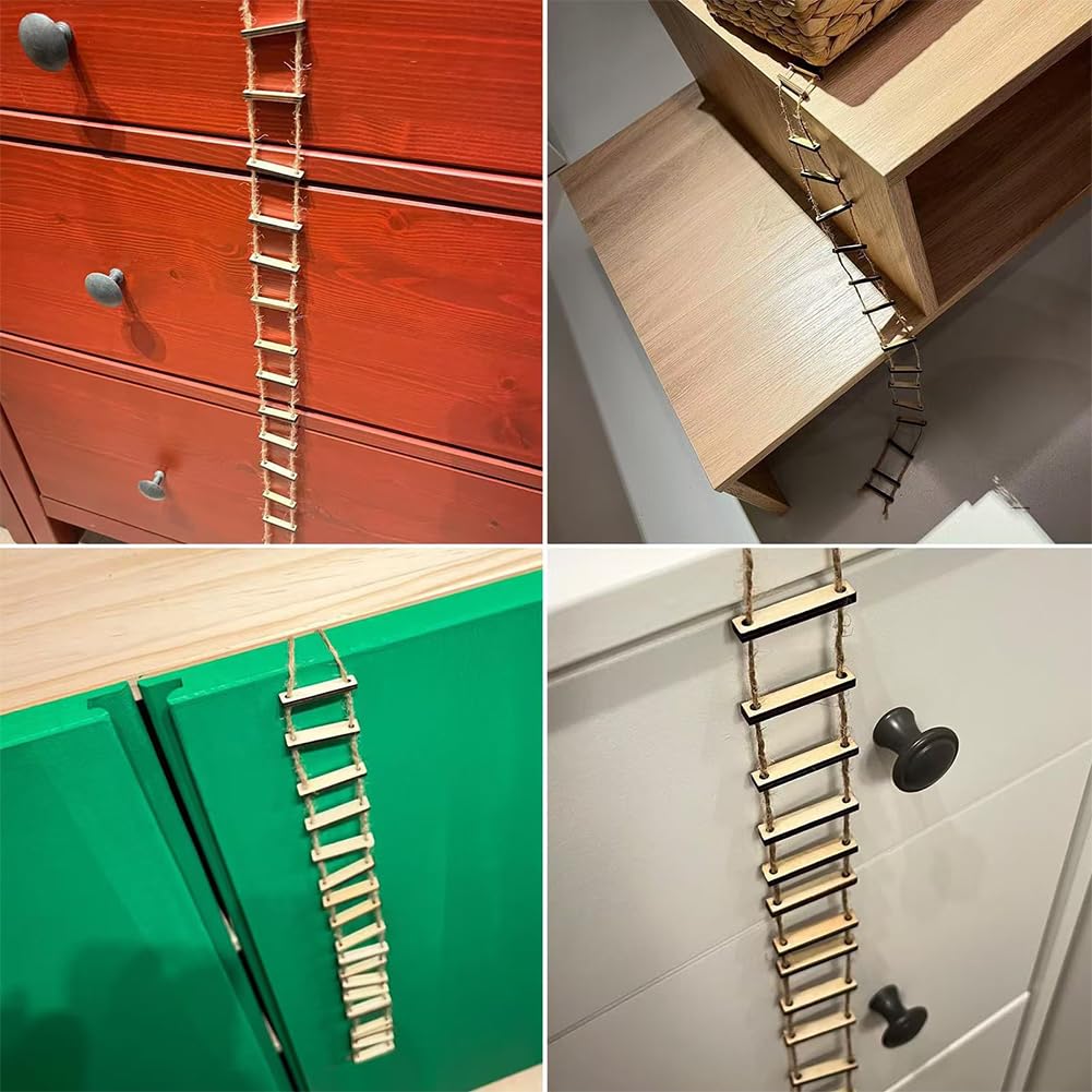 DAUCHVNY seasonal gnome decor ladder illustrates versatile use
