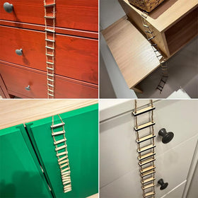 DAUCHVNY seasonal gnome decor ladder illustrates versatile use