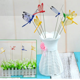 DAVAXI dragonfly garden stake patio ornament 3D for vibrant outdoor decor.
