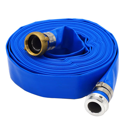 DAVCO 1.5in ID pool backwash hose, 50 ft, coiled for easy pool drainage