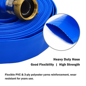 DAVCO 90 psi rated pump discharge hose for reliable operation.
