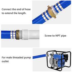 DAVCO versatile backwash hose for pool filters and drains.