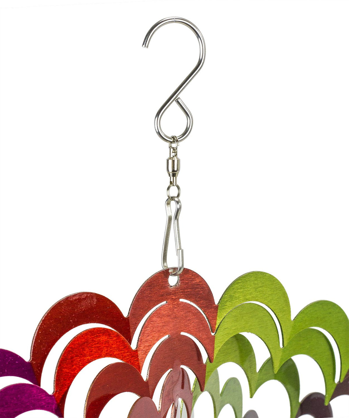 Dawhud Direct Rainbow Spiral Wind Spinner color-dynamic display adds life to any yard