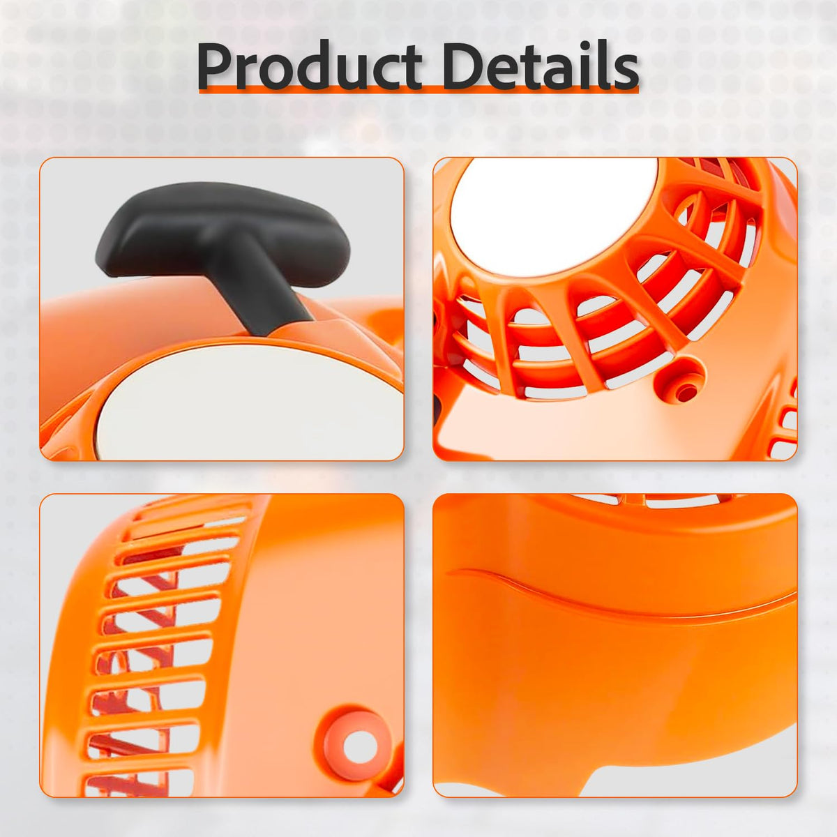 Dawnow recoil pull starter in use on Stihl BG56 family.