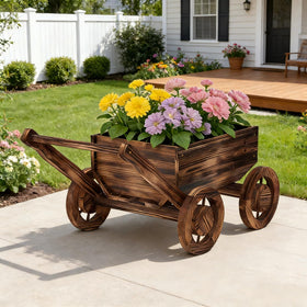 Dawnyard wooden wagon planter assembly made easy with clear instructions