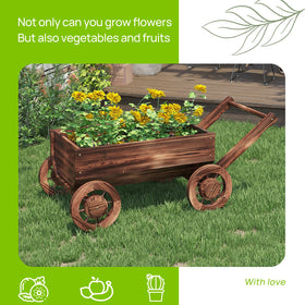 Dawnyard wooden wagon planter as a thoughtful housewarming gift