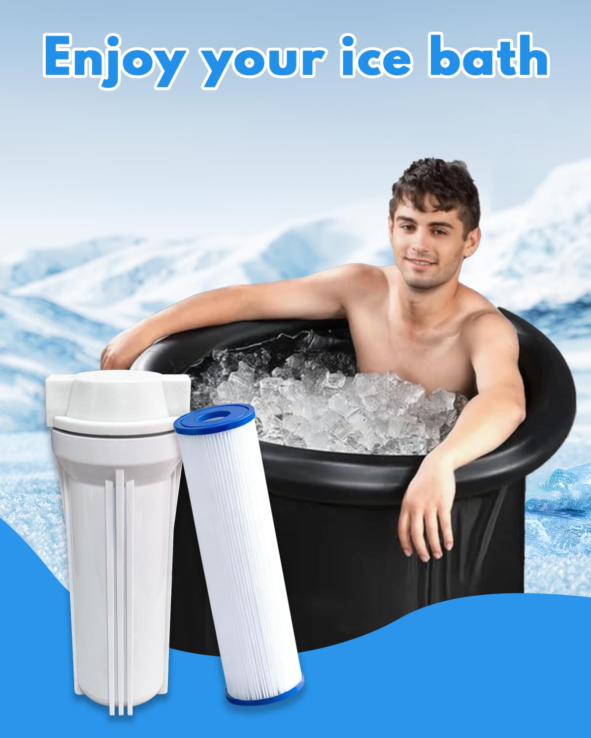 DAYEAR end-cap diameter note helps ensure compatible cold plunge systems.