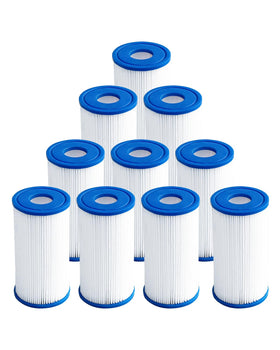 DAYEAR ice bath filter 5x2.5 inch close-up shows 20 micron pleated media for clearer water