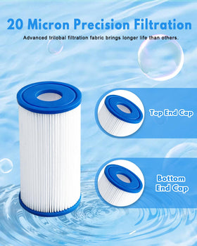 DAYEAR Dirt-Locking fabric closeup capturing debris for cleaner spa water.