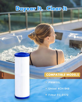 DAYEAR spa filter meets NSF-ANSI materials safety standards