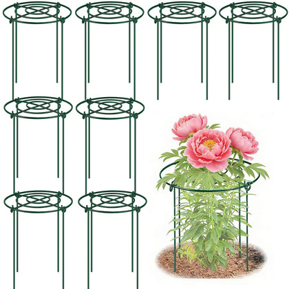 DAYUMKOU peony cage grid top provides sturdy support for upright blooming plants
