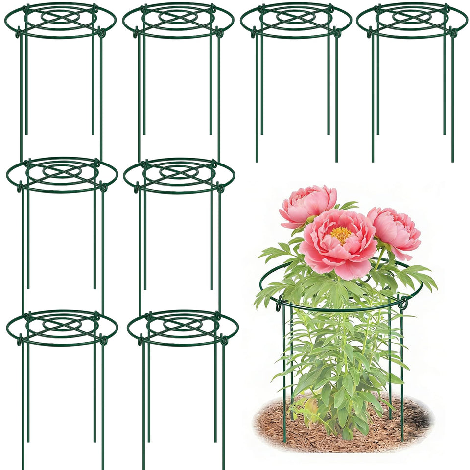 DAYUMKOU peony cage grid top provides sturdy support for upright blooming plants