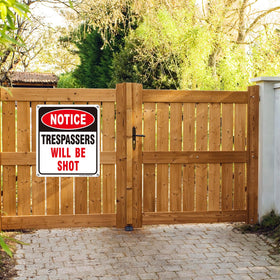 DazhiSigns Easy Install Sign with four pre-drilled holes for quick mounting.