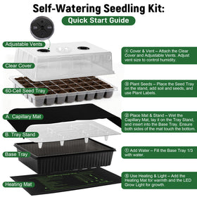 DazSpirit reusable tray and cells support multiple seasons of indoor seed starting.