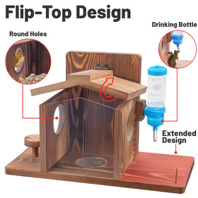 Dazuiniao Squirrel Feeder water bowl large capacity for thirsty visitors outdoors